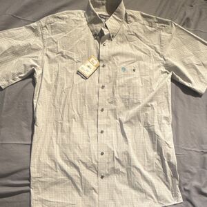Wrangler George Strait Men's XL/Tall Plaid Short Sleeve Button-Down Shirt